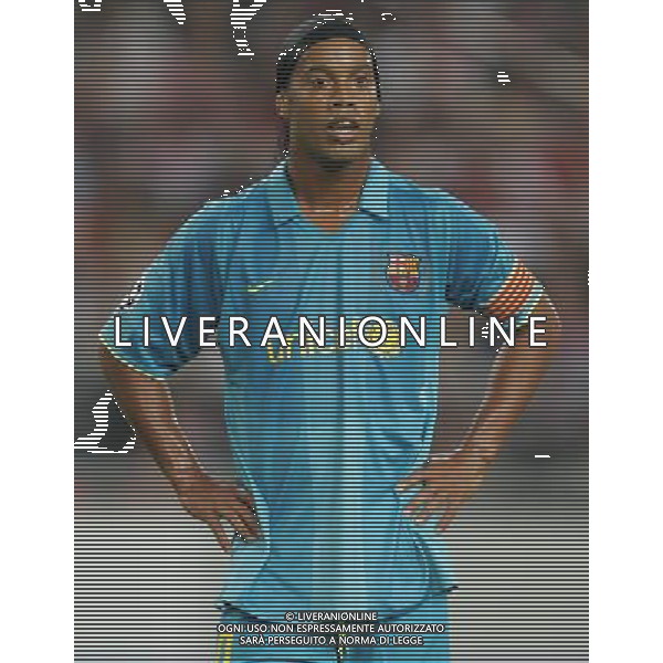 Stoccarda (Germania) 2 ottobre 2007 Stoccarda-Barcellona Champions League 2007/2008 nella foto: Ronaldinho foto Andry / Ag. Aldo Liverani