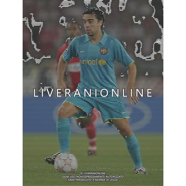 Stoccarda (Germania) 2 ottobre 2007 Stoccarda-Barcellona Champions League 2007/2008 nella foto: Xavi Hernandez foto Andry / Ag. Aldo Liverani
