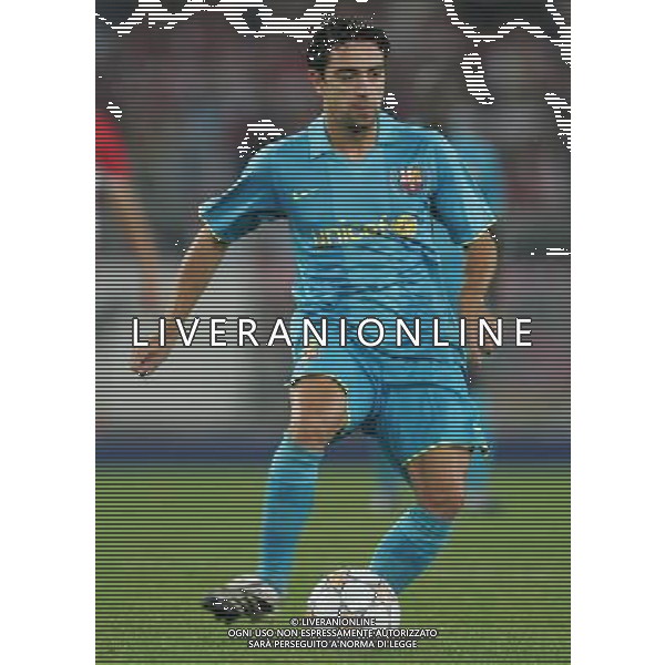 Stoccarda (Germania) 2 ottobre 2007 Stoccarda-Barcellona Champions League 2007/2008 nella foto: Xavi Hernandez foto Andry / Ag. Aldo Liverani