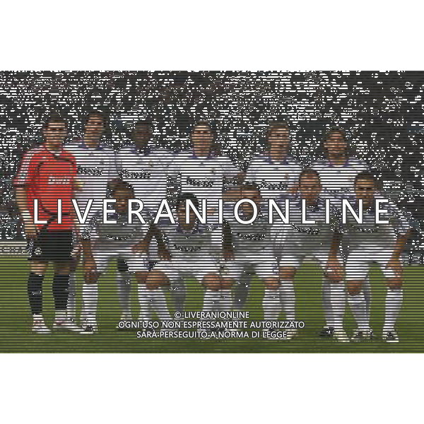 Roma - Stadio Olimpico - 03/10/2007 - Uefa Champions League 2007/2008 - fase a gironi 2° giornata Gruppo C - Lazio Vs Real Madrid (2-2) - nella foto: La formazione del Real Madrid 2007-2008 ph Corradetti / ag. Aldo Liverani