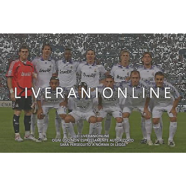 Roma - Stadio Olimpico - 03/10/2007 - Uefa Champions League 2007/2008 - fase a gironi 2° giornata Gruppo C - Lazio Vs Real Madrid (2-2) - nella foto: La formazione del Real Madrid 2007-2008 ph Corradetti / ag. Aldo Liverani