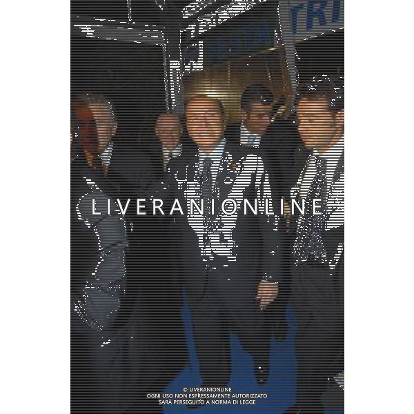 MILANO 4/10/2007 PIAZZA AFFARI FESTA DEL TRICOLORE DI ALLEANZA NAZIONALE NELLA FOTO SILVIO BERLUSCONI FOTO MARIO ROMANO/AG ALDO LIVERANI