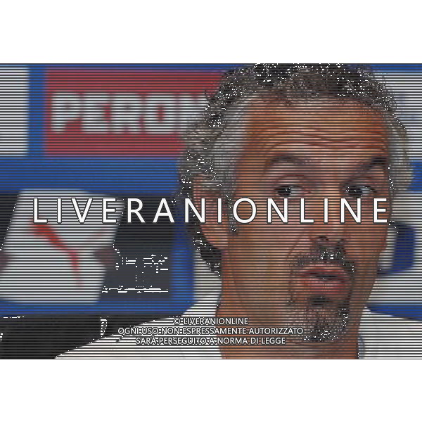 Raduno Nazionale Italiana Coverciano(FI) - 09.10.2007 Nella Foto: Roberto Donadoni in conferenza stampa Ph.Vitez/Ag. Aldo Liverani Sas