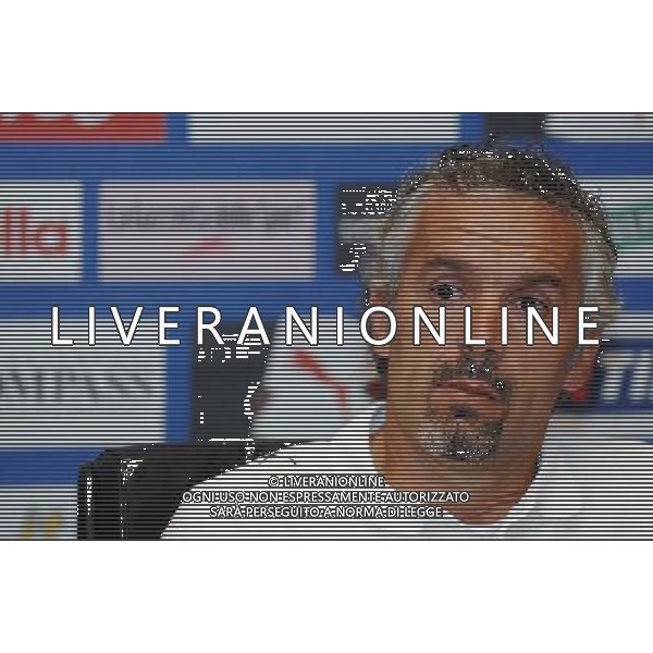 Raduno Nazionale Italiana Coverciano(FI) - 09.10.2007 Nella Foto: Roberto Donadoni in conferenza stampa Ph.Vitez/Ag. Aldo Liverani Sas