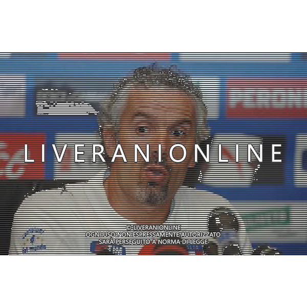 Raduno Nazionale Italiana Coverciano(FI) - 09.10.2007 Nella Foto: Roberto Donadoni in conferenza stampa Ph.Vitez/Ag. Aldo Liverani Sas