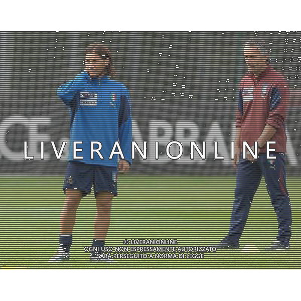 Raduno Nazionale Italiana Coverciano(FI) - 09.10.2007 Nella Foto: FOGGIA PASQUALE E DONADONI /Ph.Vitez-Ag. Aldo Liverani