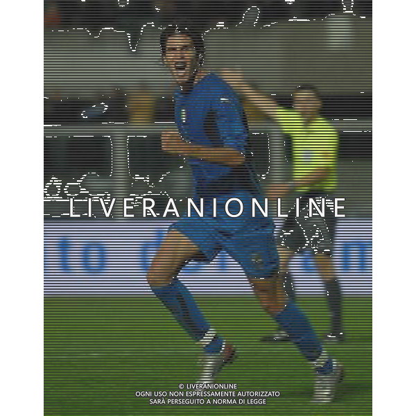 Qualificazione ai Campionato Europeo 2009 Under 21 Chieti - 12.10.2007 Italia-Croazia Nella Foto:Acquafresca esulta secondo gol /Ph.Vitez-Ag. Aldo Liverani