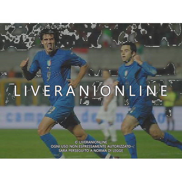 Qualificazione ai Campionato Europeo 2009 Under 21 Chieti - 12.10.2007 Italia-Croazia Nella Foto:Acquafresca esulta secondo gol /Ph.Vitez-Ag. Aldo Liverani