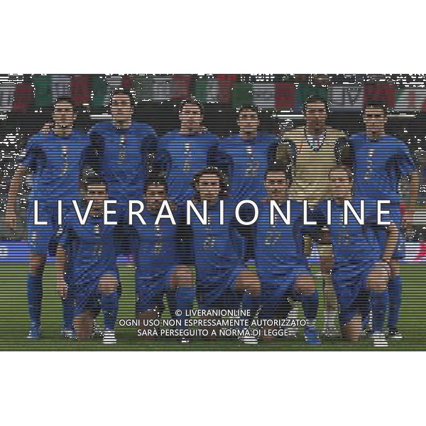 QUALIFICA EUROPEI 2008 ITALIA-GEORGIA NELLA FOTO: FORMAZIONE ITALIA PH ANDREOLI- AG ALDO LIVERANI