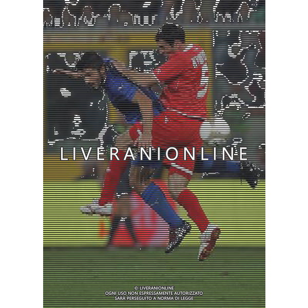 QUALIFICA EUROPEI 2008 ITALIA-GEORGIA NELLA FOTO: KVIRKVELIA E GATTUSO PH LUZZANI- AG ALDO LIVERANI