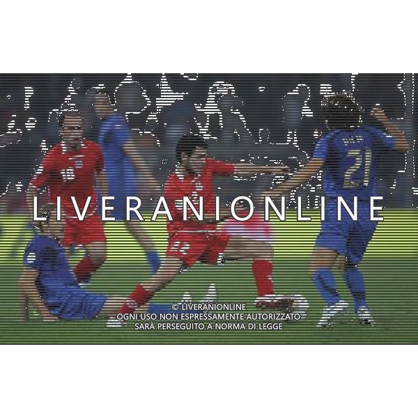 QUALIFICA EUROPEI 2008 ITALIA-GEORGIA NELLA FOTO: KANKAVA, AMBROSINI E PIRLO PH LUZZANI- AG ALDO LIVERANI