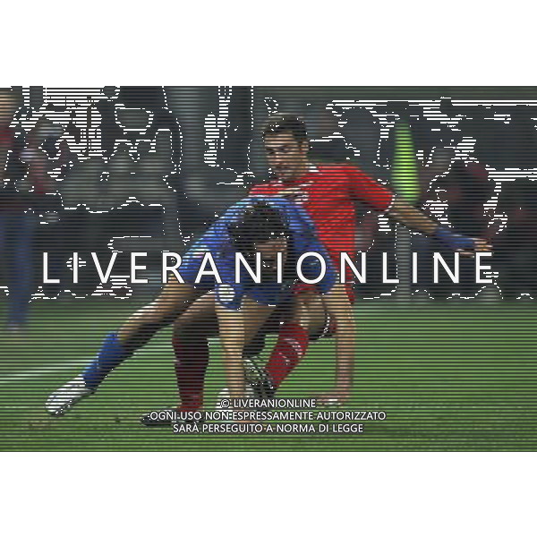 QUALIFICA EUROPEI 2008 ITALIA-GEORGIA NELLA FOTO: TONI E KHIZANISHVILI PH LUZZANI- AG ALDO LIVERANI