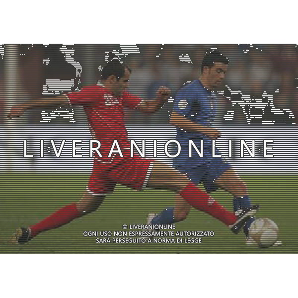 QUALIFICA EUROPEI 2008 ITALIA-GEORGIA NELLA FOTO: DI NATALE E SALUKVADZE PH ANDREOLI- AG ALDO LIVERANI