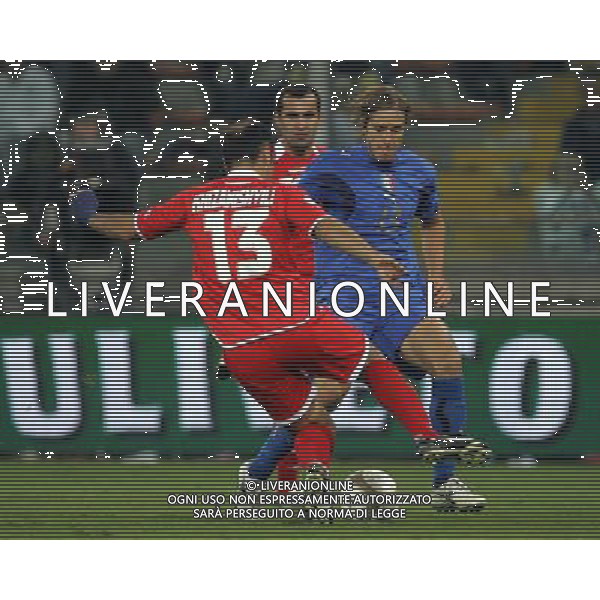 QUALIFICA EUROPEI 2008 ITALIA-GEORGIA NELLA FOTO:KHIZANISHVILI E AMBROSINI PH LUZZANI- AG ALDO LIVERANI