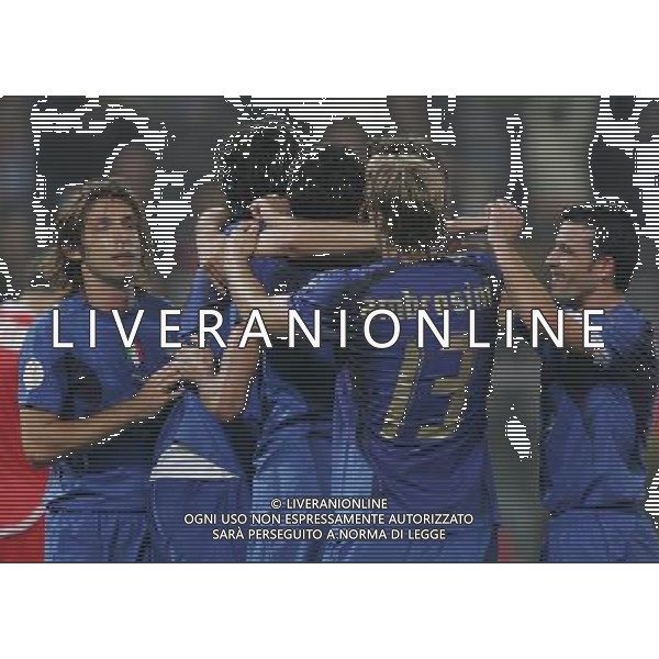 QUALIFICA EUROPEI 2008 ITALIA-GEORGIA NELLA FOTO:ESULTANZA GOL GROSSO PH ANDREOLI- AG ALDO LIVERANI