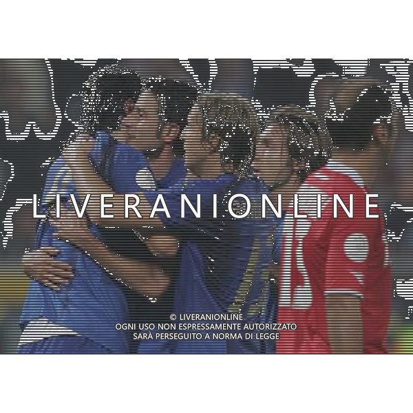 QUALIFICA EUROPEI 2008 ITALIA-GEORGIA NELLA FOTO:ESULTANZA GOL GROSSO PH ANDREOLI- AG ALDO LIVERANI