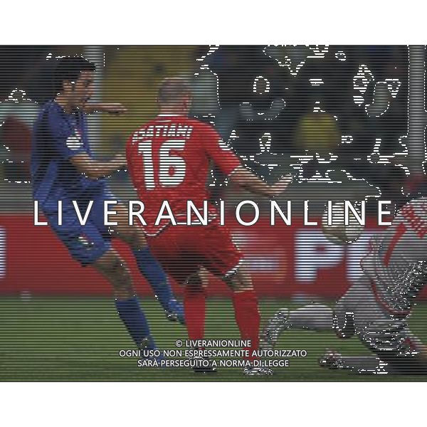 QUALIFICA EUROPEI 2008 ITALIA-GEORGIA NELLA FOTO: GOL DI GROSSO PH LUZZANI- AG ALDO LIVERANI