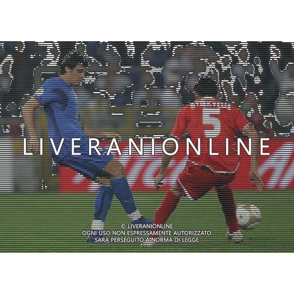 Genova 13-10-2007 qualificazione euro 2008 italia-georgia 2:0 nella foto oddo e kvrkvelia ph marco luzzani/ag aldo liverani s.a.s.