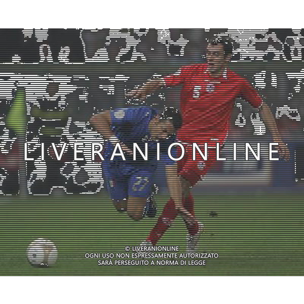 Genova 13-10-2007 qualificazione euro 2008 italia-georgia 2:0 nella foto quagliarella e kvrkvelia ph marco luzzani/ag aldo liverani s.a.s.