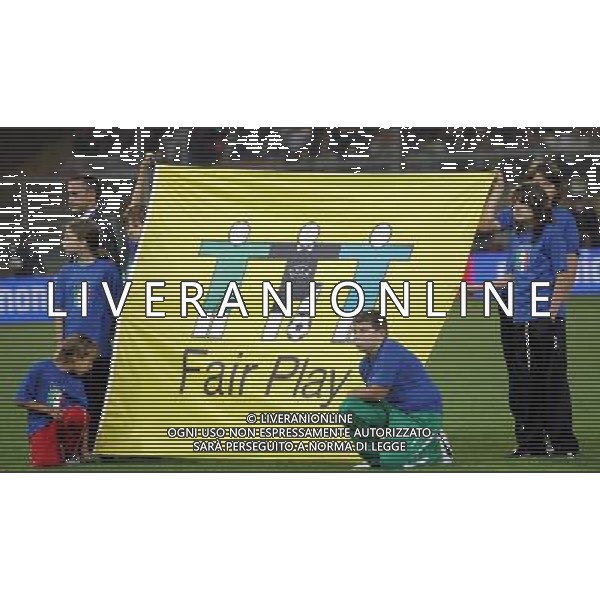 Genova 13-10-2007 qualificazione euro 2008 italia-georgia 2:0 nella foto bandiera fifa fair play ph marco luzzani/ag aldo liverani s.a.s.