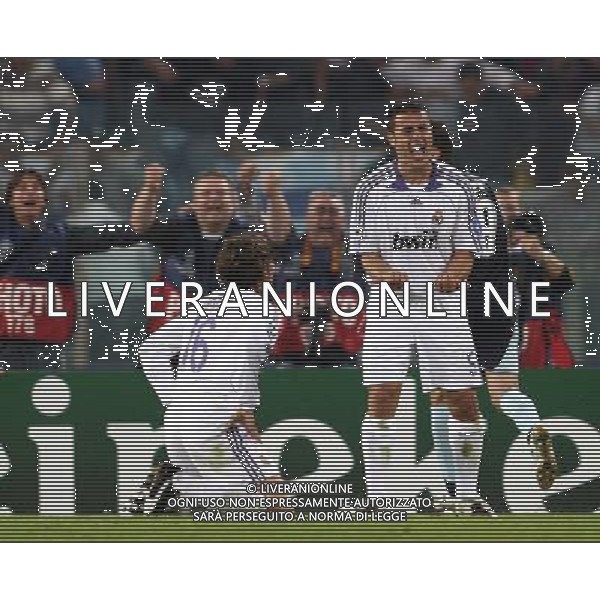 Lazio - Real Madrid (2-2) 03/10/2007 Champions League 2007/2008 - fase a gironi 2a giornata Gruppo C nella foto: Fabio CANNAVARO si dispera al pareggio di Goran PANDEV ph Corradetti / ag. Aldo Liverani Sas