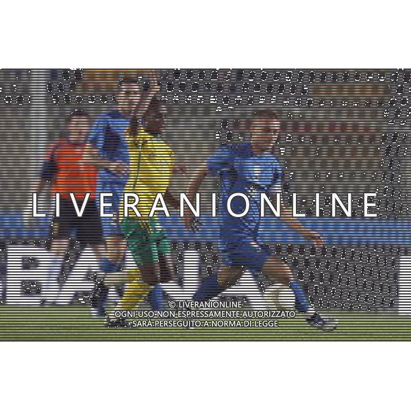 Italia - Sud Africa Amichevole a Siena - 17.10.2007 Nella Foto: Daniele DE ROSSI E MODISE Ph. Ag. Aldo Liverani Sas