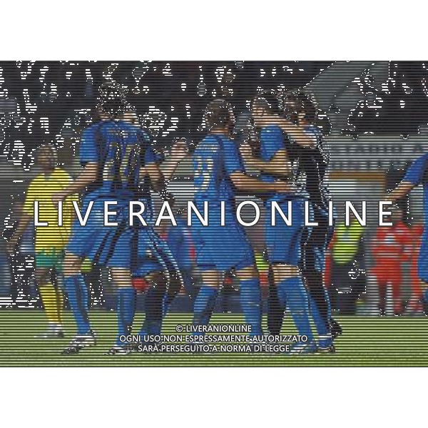 Italia - Sud Africa Amichevole a Siena - 17.10.2007 Nella Foto: ristiano Lucarelli esultanza dopo il primo gol Ph.Vitez-Ag. Aldo Liverani Sas