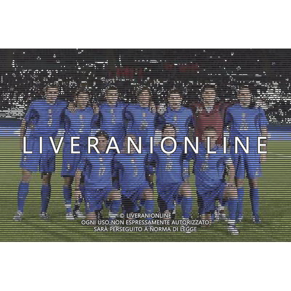 SIENA, 17 OTTOBRE 2007 CALCIO AMICHEVOLE ITALIA SUD AFRICA NELLA FOTO:FORMAZIONE ITALIA FOTO AG. A. LIVERANI