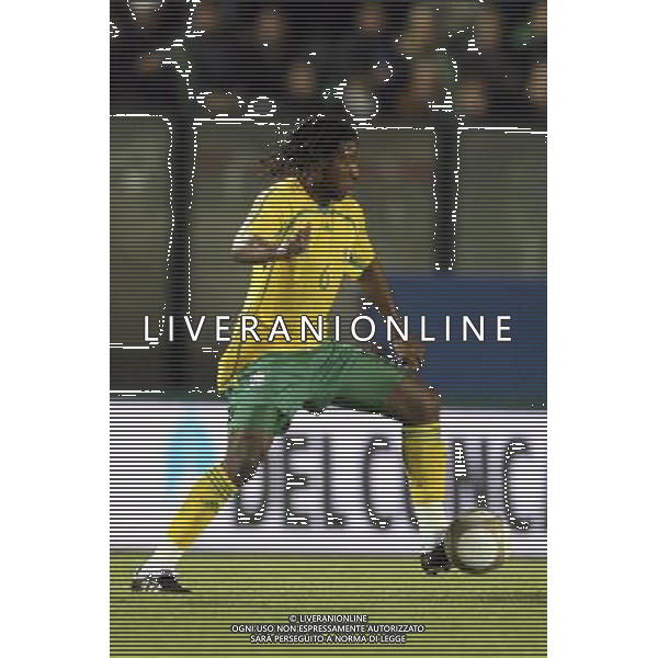 SIENA, 17 OTTOBRE 2007 CALCIO AMICHEVOLE ITALIA SUD AFRICA NELLA FOTO: MACBETH SIBAYA FOTO AG. A. LIVERANI