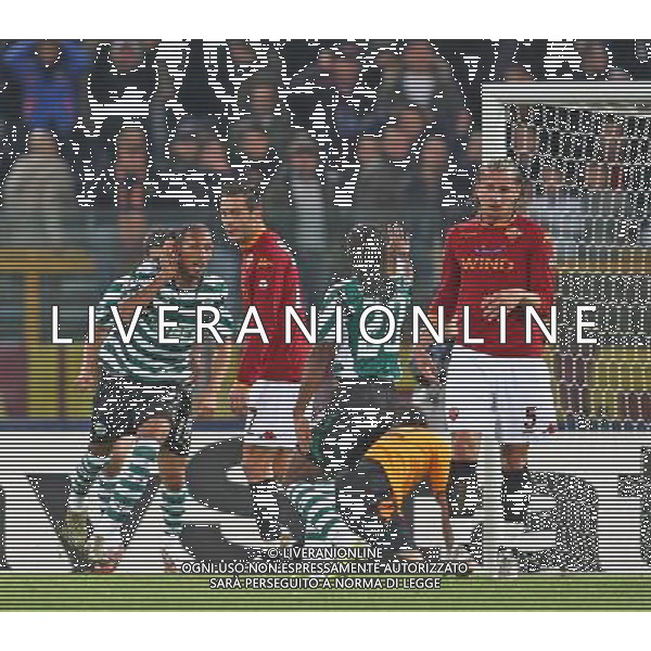Roma - Stadio Olimpico - 23 / 10 / 2007 - Uefa Champions League 2007/2008 - fase a gironi 3a giornata Gruppo F - Roma Vs Sporting Lisbona (0-0) - nella foto: L\'esultanza di Liedson dopo il pareggio ph Corradetti / ag. Aldo Liverani