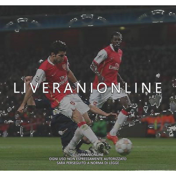 Arsenal - Slavia Praga, Champions League Qualifier, Group H , London, 23/10/2007 nella foto Cesc Fabregas of Arsenal scores his second goal 6-0 (il secondo gol di Cesc Fabregas del 6-0) Picture by Ian Kington (IPS PHOTO AGENCY)/AG. ALDO LIVERANI SAS ONLY ITALY