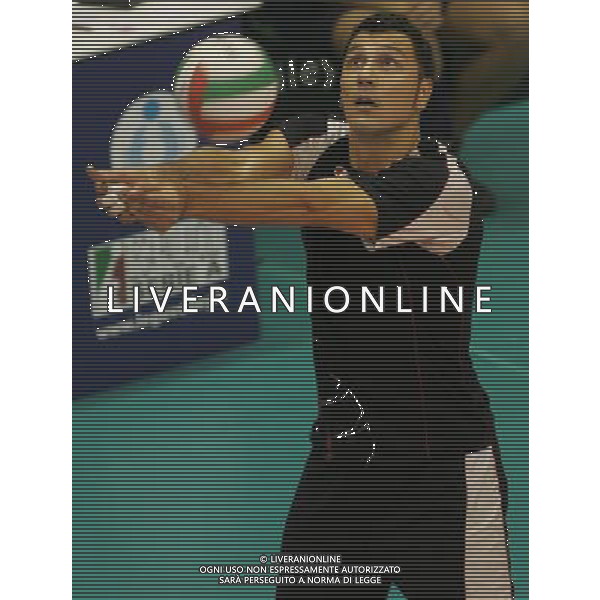 Milano 22 ottobre 2007 Sparkling Volley Milano - Itas Diatec Trentino campionato italiano maschile di pallavolo serie A Tim nella foto: Giombini Leondino foto Andry / Ag. Aldo Liverani