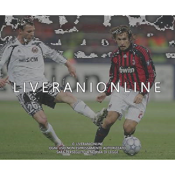 Milan - Shakhtar Donetsk Champions League 24/10/2007 nella foto andrea pirlo e Rat ph andry/Ag. Aldo Lliverani SAS