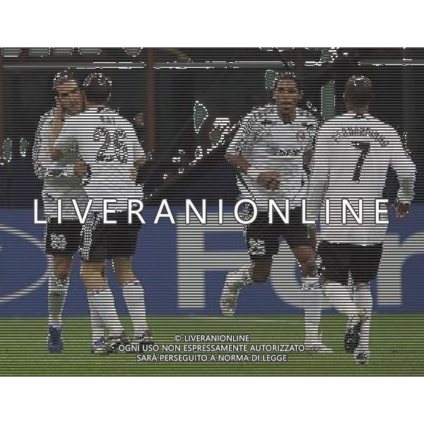 Milan - Shakhtar Donetsk Champions League 24/10/2007 nella foto esultanza dopo il gol di cristiano lucarelli del 2-1 ph luzzani/Ag. Aldo Lliverani SAS