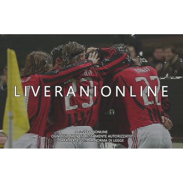 Milan - Shakhtar Donetsk Champions League 24/10/2007 nella foto abbracci esultanza milan ph Andry/Ag. Aldo Lliverani SAS