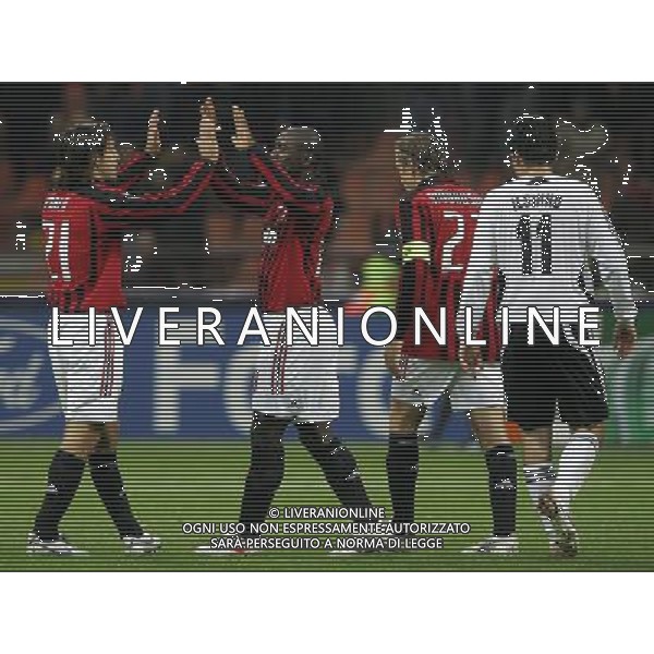 Milan - Shakhtar Donetsk Champions League 24/10/2007 nella foto esultanza dopo il gol di clarence seedorf ph luzzani/Ag. Aldo Lliverani SAS