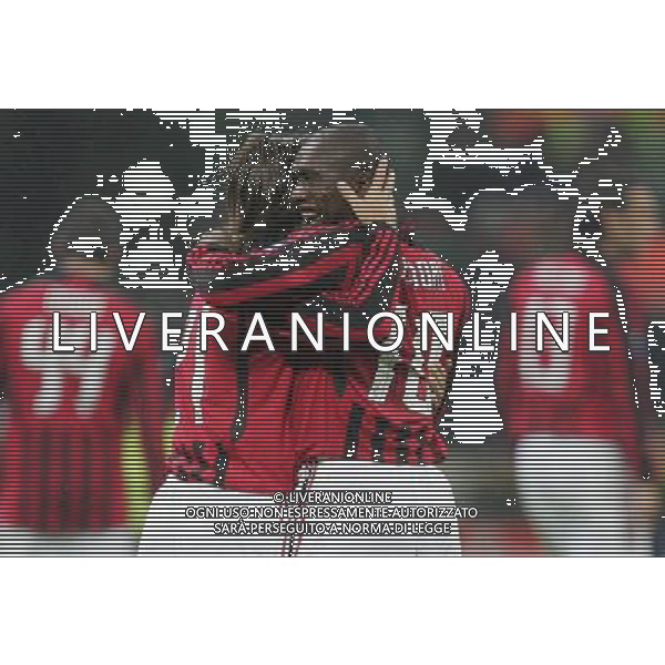 Milan - Shakhtar Donetsk Champions League 24/10/2007 nella foto esultanza dopo il gol di clarence seedorf ph andry/Ag. Aldo Lliverani SAS