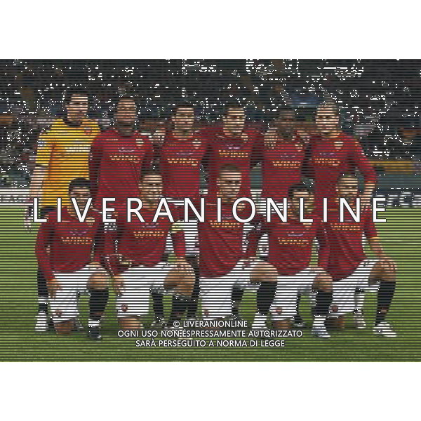 Roma - Sporting Lisbona (2-1) - 23/10/2007 Uefa Champions League 2007/2008 - fase a gironi 3a giornata Gruppo F nella foto: La formazione della Roma ph Corradetti / ag. Aldo Liverani Sas