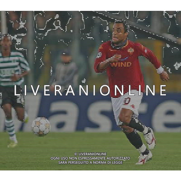 Roma - Sporting Lisbona (2-1) - 23/10/2007 Uefa Champions League 2007/2008 - fase a gironi 3a giornata Gruppo F nella foto: alessandro faiolhe Amantino MANCINI ph Corradetti / ag. Aldo Liverani Sas