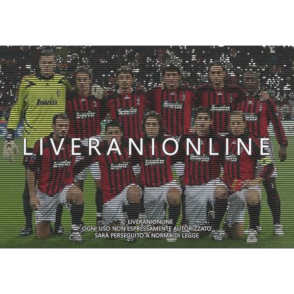 Milano 24 ottobre 2007 Milan - Shakhtar Donetsk Uefa Champions League 2007/2008 nella foto: formazione milan foto Andry / Ag. Aldo Liverani