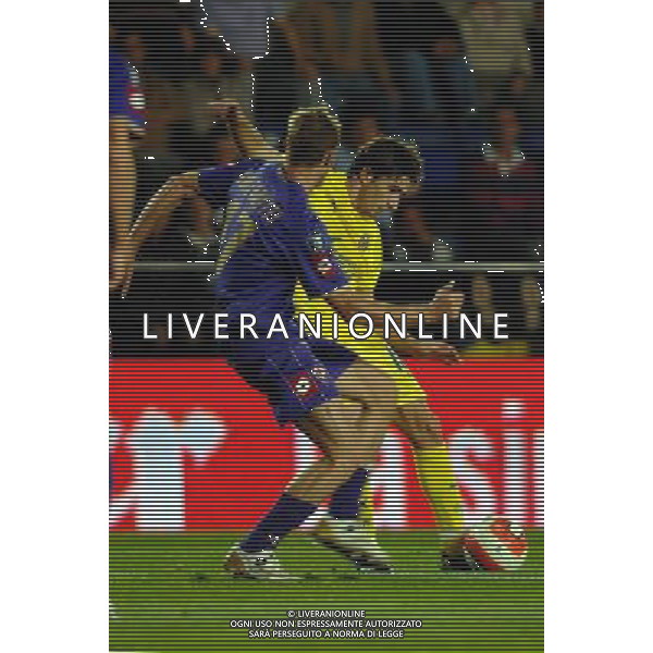Villareal - Fiorentina Coppa Uefa 25/10/2007 nella foto cani e balzaretti federico ph Agenzia Aldo Liverani Sas