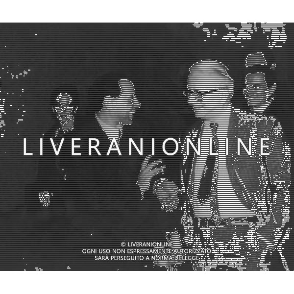 Enzo Biagi Scrittore Giornalista con Silvio Berlusconi ph archivio Agenzia Aldo Liverani Sas retrospettiva