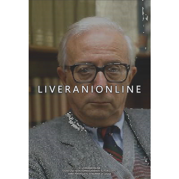 Enzo Biagi Scrittore Giornalista ph archivio Agenzia Aldo Liverani Sas retrospettiva