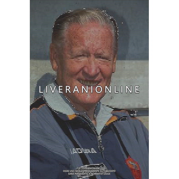 ROMA CALCIO 1997/1998 NELLA FOTO NILS LIEDHOLM ALLENATORE FOTO ALDO LIVERANI