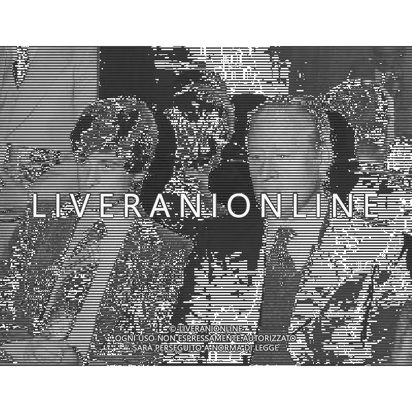 MILAN CALCIO NELLA FOTO GIANNI RIVERA CON NILS LIEDHOLM AGENZIA GIOVANNI LIVERANI-ALDO LIVERANI