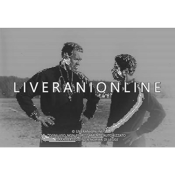 Nils Liedholm allenatore del Milan nel 1965 con Amarildo ph archivio agenzia aldo liverani Sas