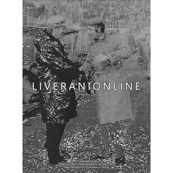 Nils Liedholm allenatore con Carlo Mazzone ph archivio agenzia aldo liverani Sas