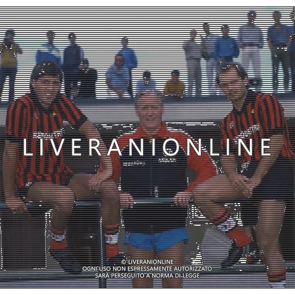 Nella foto Nils Liedholm con Mark Hatley e Ray Colins Wilkins ph ca.fu/ag aldo liverani s.a.s.