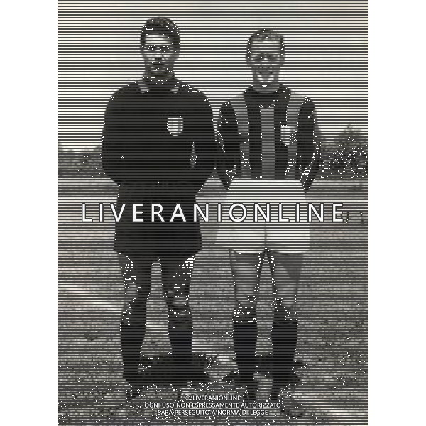 Nella foto Nils Liedholm e Lorenzo Buffon ph ca.fu/ag aldo liverani s.a.s.