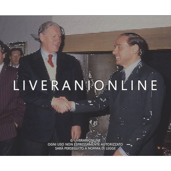 Nella foto Nils Liedholm e Silvio Berlusconi ph ca.fu/ag aldo liverani s.a.s.